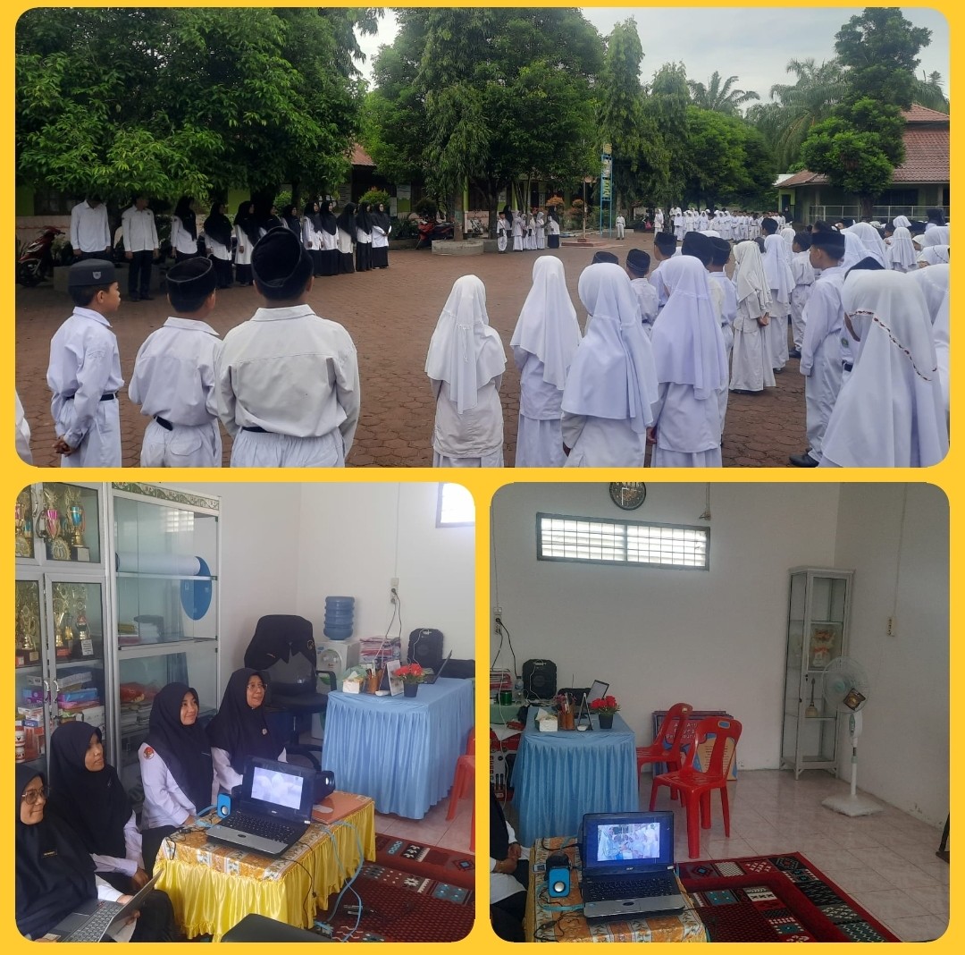Amanat Ibu Azimah, S. Ag Dalam Kegiatan Upacara Bendera Pentingnya Menjaga Kedisplinan