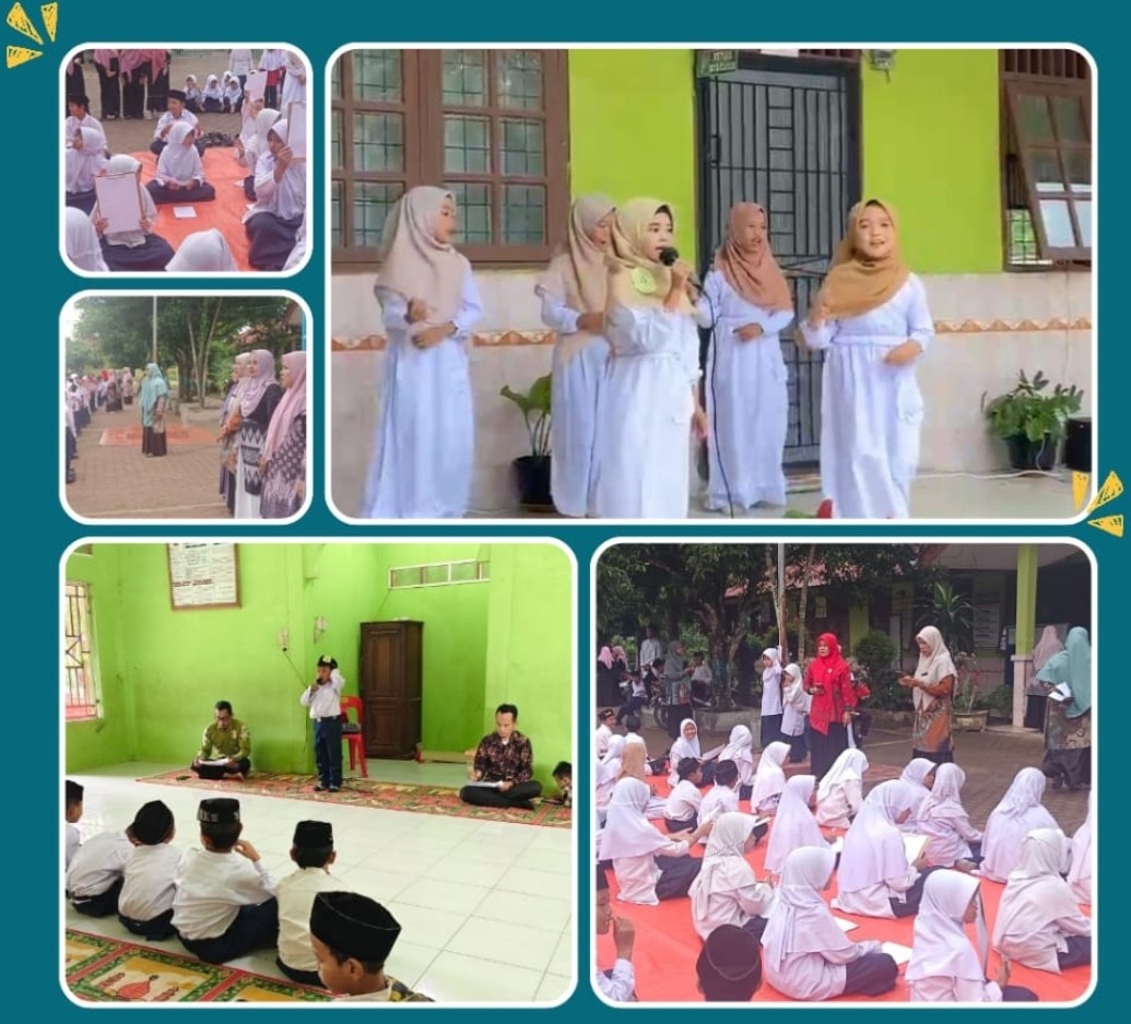 MIN 7 ACEH TAMIANG GELAR BERAGAM LOMBA DALAM MEMPERINGATI MAULID NABI MUHAMMAD SAW
