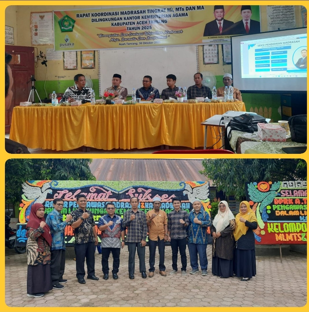 Kantor Kemenag Kab. Aceh Tamiang Adakan Rakor Pada MIN 7 Aceh Tamiang Tingkat MI, MTs dan MA 
